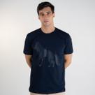 Camiseta Acostamento Alto Relevo Azul Marinho
