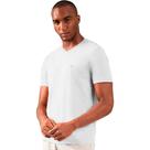 Camiseta Acostamento Gola V Elastano O23 Branco Masculino Camiseta Acostamento Gola V Elastano O23 Branco Masculino