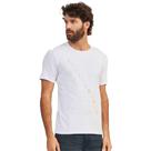 Camiseta Acostamento Letters Ou24 Branco Masculino