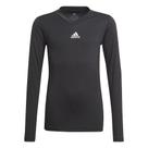 Camiseta adidas Boys' Team Base, preta, GG
