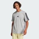 Camiseta Adidas ESS 3 Stripes Cinza