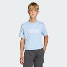 Camiseta Adidas Essentials Infantil Azul Claro