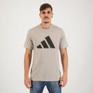 Camiseta Adidas Essentials Logo Cinza