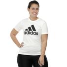 Camiseta Adidas Loungewear Essentials Logo Branca e Preta - Feminina Camiseta Adidas Loungewear Essentials Logo Branca e Preta - Feminina