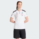 Camiseta Adidas Mercedes AMG Petronas Driver Feminina Branca