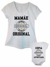 Camiseta Adulta Feminina e Body de Bebê Tal Mãe Tal Filho