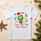 Camiseta Adulto Infantil Divertidamente tema de natalino