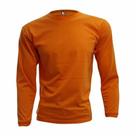 Camiseta Adulto M.Longa Laranja em Algodão Penteado Fio 30.1 Premium