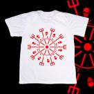 Camiseta Adulto - Mandala vermelha Laroye Exu Camiseta Adulto - Mandala vermelha Laroye Exu