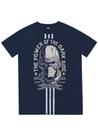 Camiseta Adulto Masculina Star Wars Dark Side Cinza Chumbo - Fakini