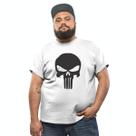 Camiseta Adulto Masculina tamanho grande Plus Size estampa Justiceiro Caveira Camiseta Adulto Masculina tamanho grande Plus Size estampa Justiceiro Caveira