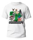 Camiseta Adulto Minecraft - 100% Algodão, Camisa do Jogo