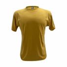 Camiseta Adulto Mostarda em Algodão Penteado Fio 30.1 Premium de Alta Qualidade
