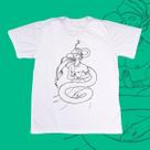 Camiseta Adulto - Oxumare vetorizada preto Camiseta Adulto - Oxumare vetorizada preto