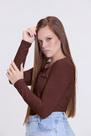 Camiseta Adulto Térmico Feminino UV50+ Marrom