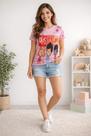 Camiseta Adulto Três Palavrinhas Rosa