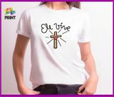 Camiseta Adulto Unissex Ele VIVE -Páscoa Zlprint Camiseta Adulto Unissex Ele VIVE -Páscoa Zlprint