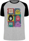 Camiseta Adventure Time moldura Blusa Plus Size extra grande adulto ou infantil Camiseta Adventure Time moldura Blusa Plus Size extra grande adulto ou infantil