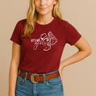 Camiseta Agodão Feminina Estamp Let'g Go Bota e Chapéu Modinha Agro Country Jovem Festa Barretos Camiseta Agodão Feminina Estamp Let'g Go Bota e Chapéu Modinha Agro Country Jovem Festa Barretos
