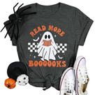 Camiseta AIIWEIS Halloween Groovy Leia mais livros Ghost Women