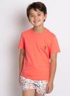 Camiseta Aleatory Infantil Básica New Laranja