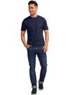 camiseta aleatory masculina -azul marinho.