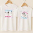 Camiseta Algodão Amizade Estampa Mais Que Amigas Doidas Varridas Meme Engraçado Amigas Doidas BFF