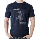 Camiseta Algodão Arcade Fliperama Projeto - Foca na Moda