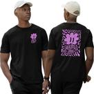Camiseta Algodão Basica Abstract Thorns Flowers Pink Street Camiseta Algodão Basica Abstract Thorns Flowers Pink Street