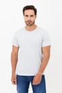 Camiseta Algodão Basica Cor Cinza Masculina AERE
