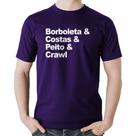 Camiseta Algodão Borboleta & Costas & Peito & Crawl - Foca na Moda