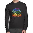 Camiseta Algodão Borboletas Coloridas Manga Longa - Foca na Moda