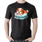 Camiseta Algodão Cachorrinho Na Piscina - Foca na Moda Camiseta Algodão Cachorrinho Na Piscina - Foca na Moda