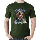 Camiseta Algodão Cachorro Rottweiler - Foca na Moda
