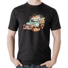 Camiseta Algodão Caminhão Vintage e Flores - Foca na Moda Camiseta Algodão Caminhão Vintage e Flores - Foca na Moda