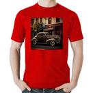 Camiseta Algodão Carro antigo na cidade - Foca na Moda Camiseta Algodão Carro antigo na cidade - Foca na Moda