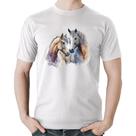 Camiseta Algodão Cavalo e Égua - Foca na Moda