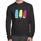 Camiseta Algodão Colorfull Icecreams Manga Longa - Foca na Moda