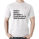 Camiseta Algodão Corpo Bonito e Vida Saudável - Foca na Moda