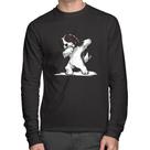 Camiseta Algodão Cute Dabbing Havanese Dog Manga Longa - Foca na Moda