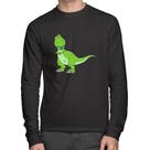 Camiseta Algodão Dinossauro Manga Longa - Foca na Moda Camiseta Algodão Dinossauro Manga Longa - Foca na Moda