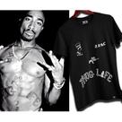 Camiseta Algodão Estampa do Tupac Shakur Thug Life Hip Hop 2pac gangsta rap