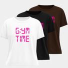 Camiseta Algodão Estampa GymTime Kit 3 Peças Power Bodybuilder Lifestyle Fitness Casual Esportiva Camiseta Algodão Estampa GymTime Kit 3 Peças Power Bodybuilder Lifestyle Fitness Casual Esportiva