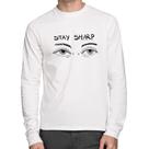 Camiseta Algodão Eyes Stay Sharp Manga Longa - Foca na Moda