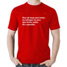 Camiseta Algodão Ficar de boas sem tretar - Foca na Moda