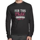 Camiseta Algodão For This Child We Have Prayed Manga Longa - Foca na Moda Camiseta Algodão For This Child We Have Prayed Manga Longa - Foca na Moda