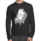 Camiseta Algodão Gatinho Ouvindo Música Manga Longa - Foca na Moda