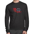 Camiseta Algodão Handrawn Flag Manga Longa - Foca na Moda Camiseta Algodão Handrawn Flag Manga Longa - Foca na Moda