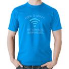 Camiseta Algodão Home Is Where Wifi Connects Automatically - Foca na Moda