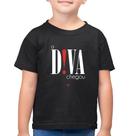 Camiseta Algodão Infantil A Diva Chegou - Foca na Moda